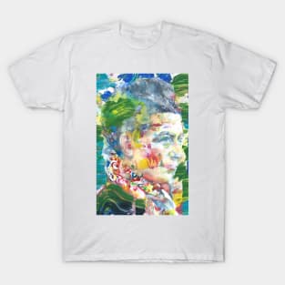 SIMONE DE BEAUVOIR oil and watercolor portrait T-Shirt